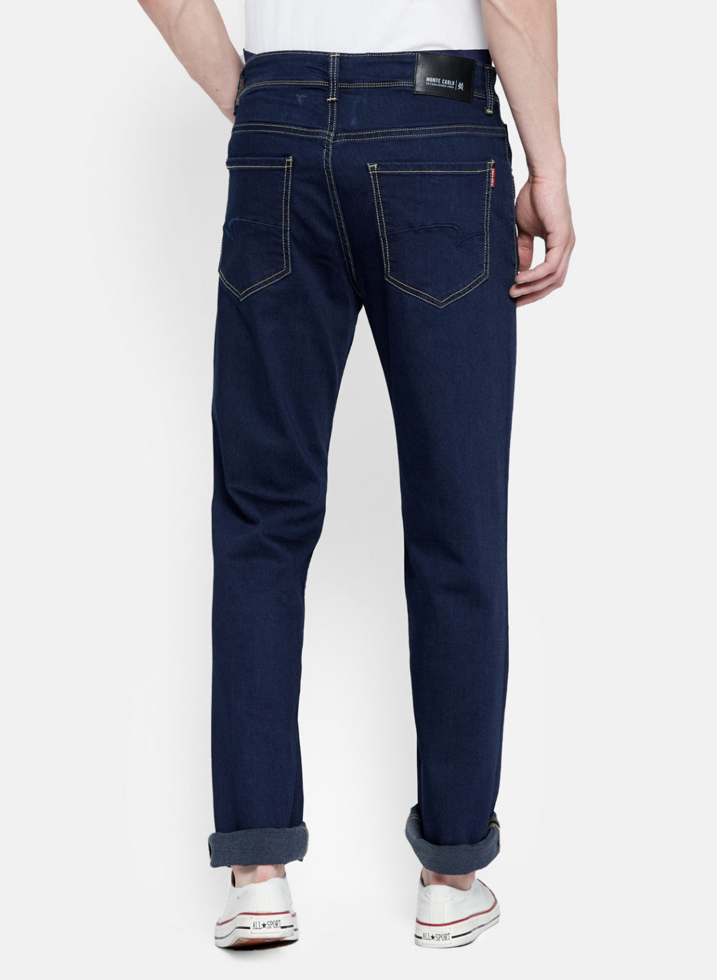 Mens Blue Regular Fit Trouser