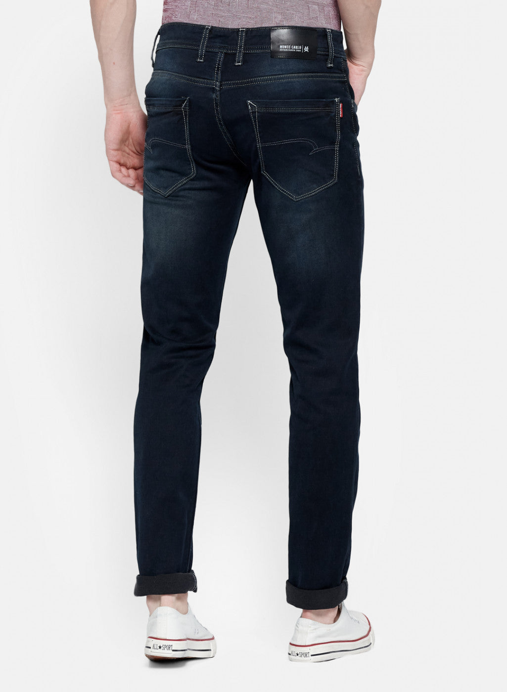 Mens Blue Skinny Fit Trouser