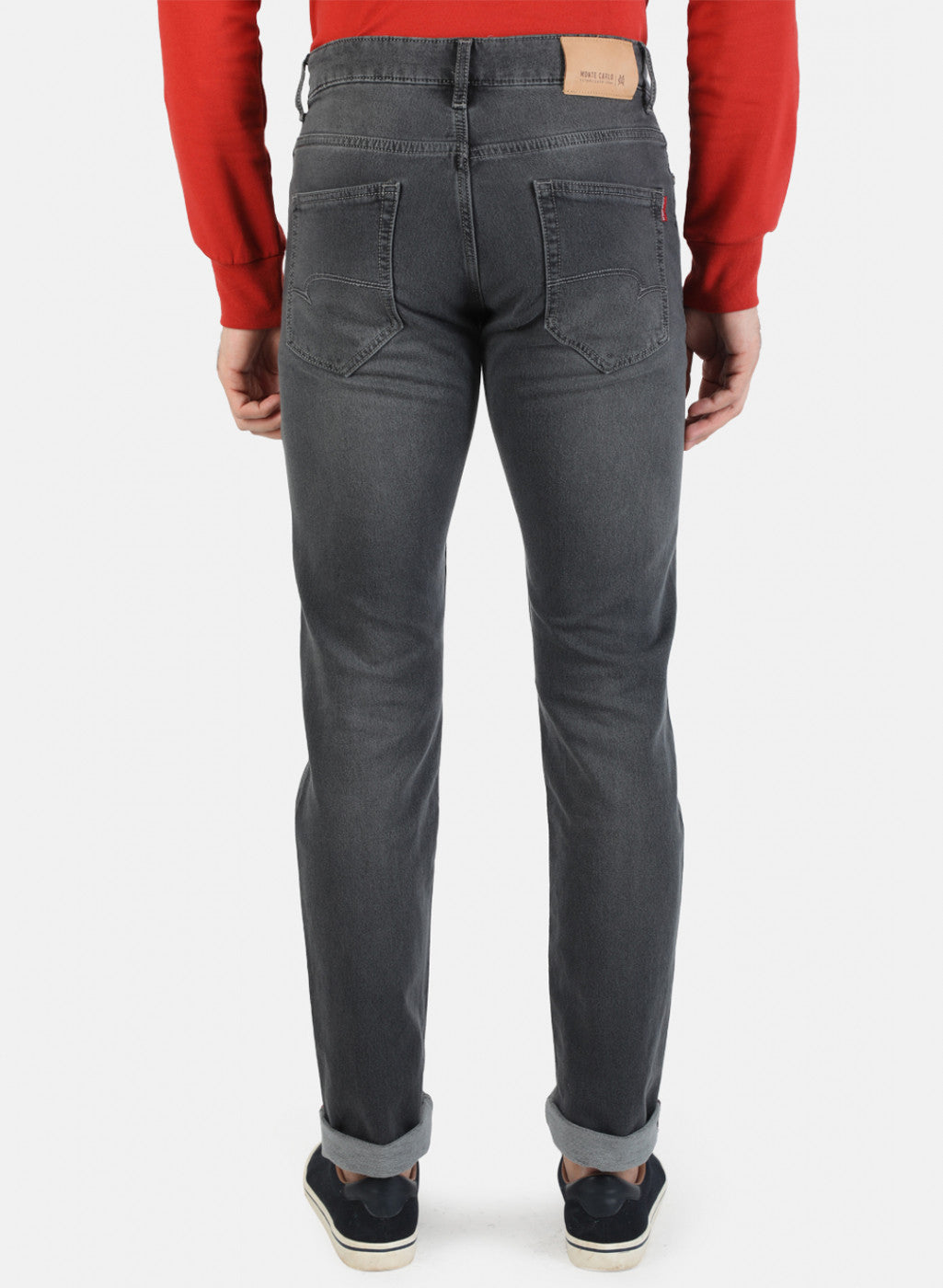 Men Grey Narrow Fit Denim