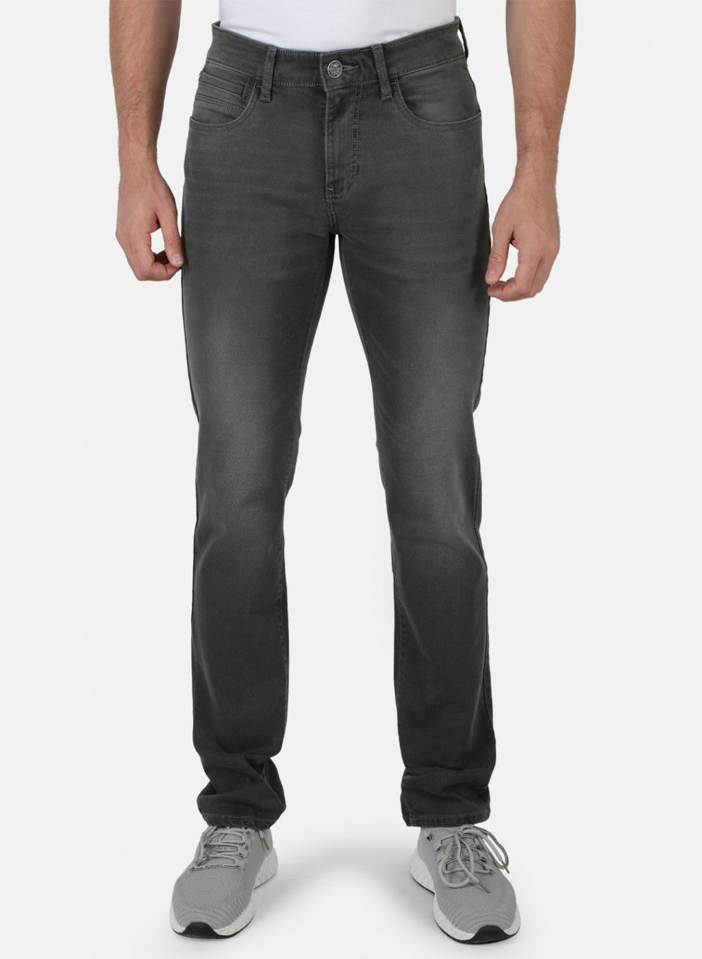 Men Grey Narrow Fit Denim