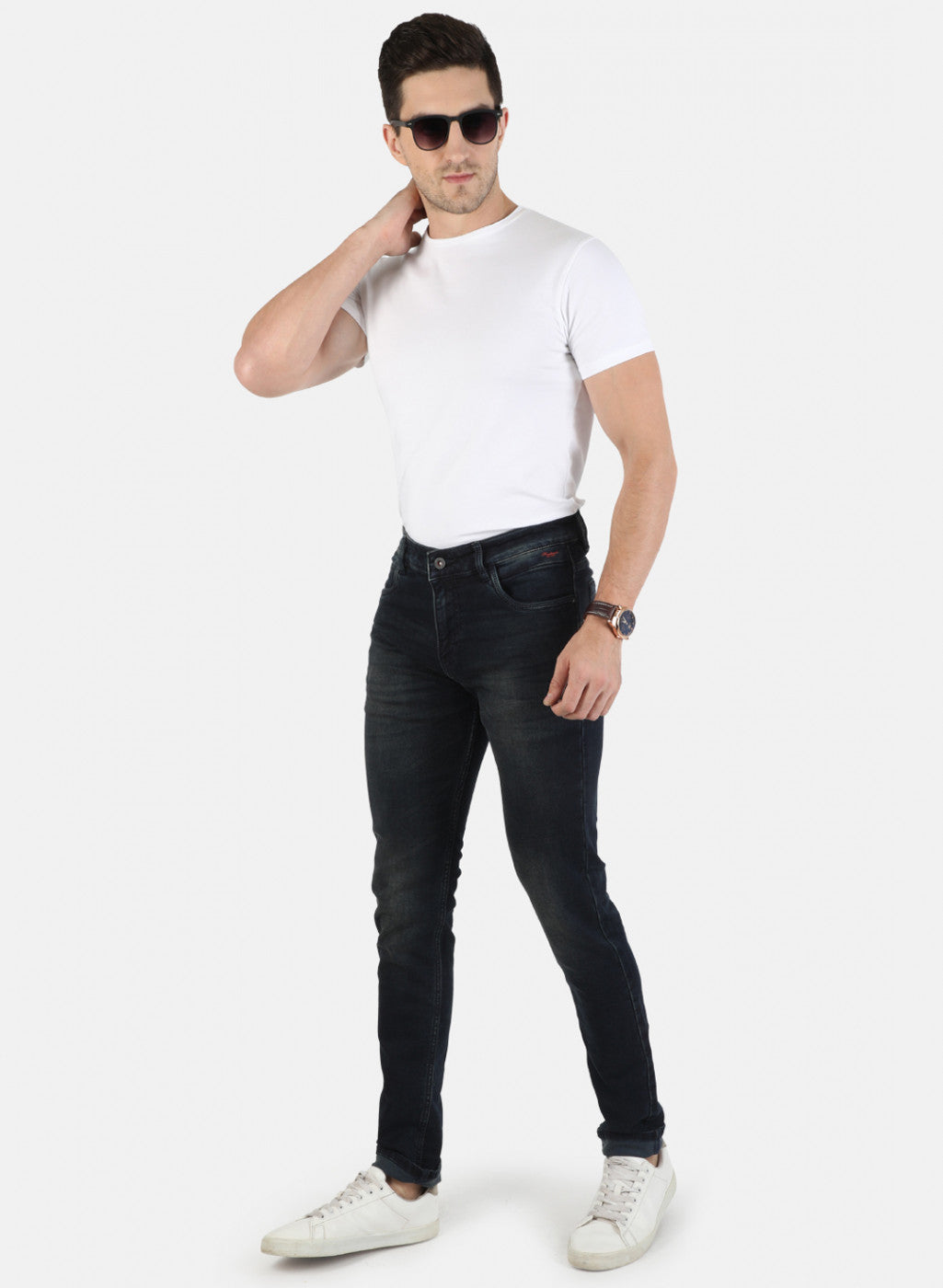 Men Grey Skinny Fit Denim