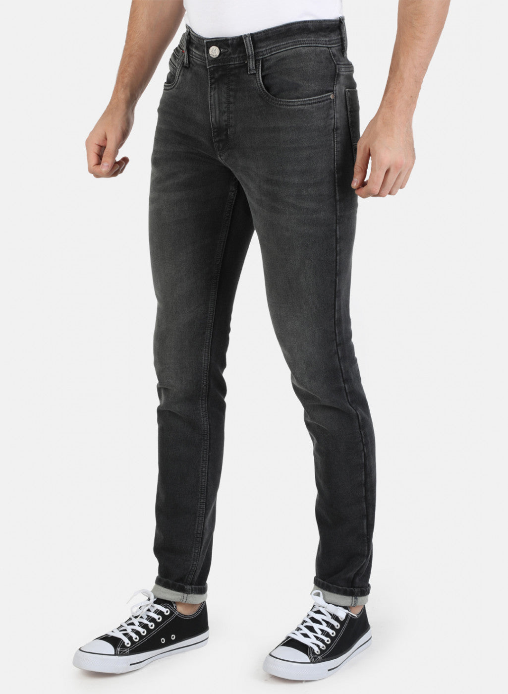 Men Grey Skinny Fit Denim