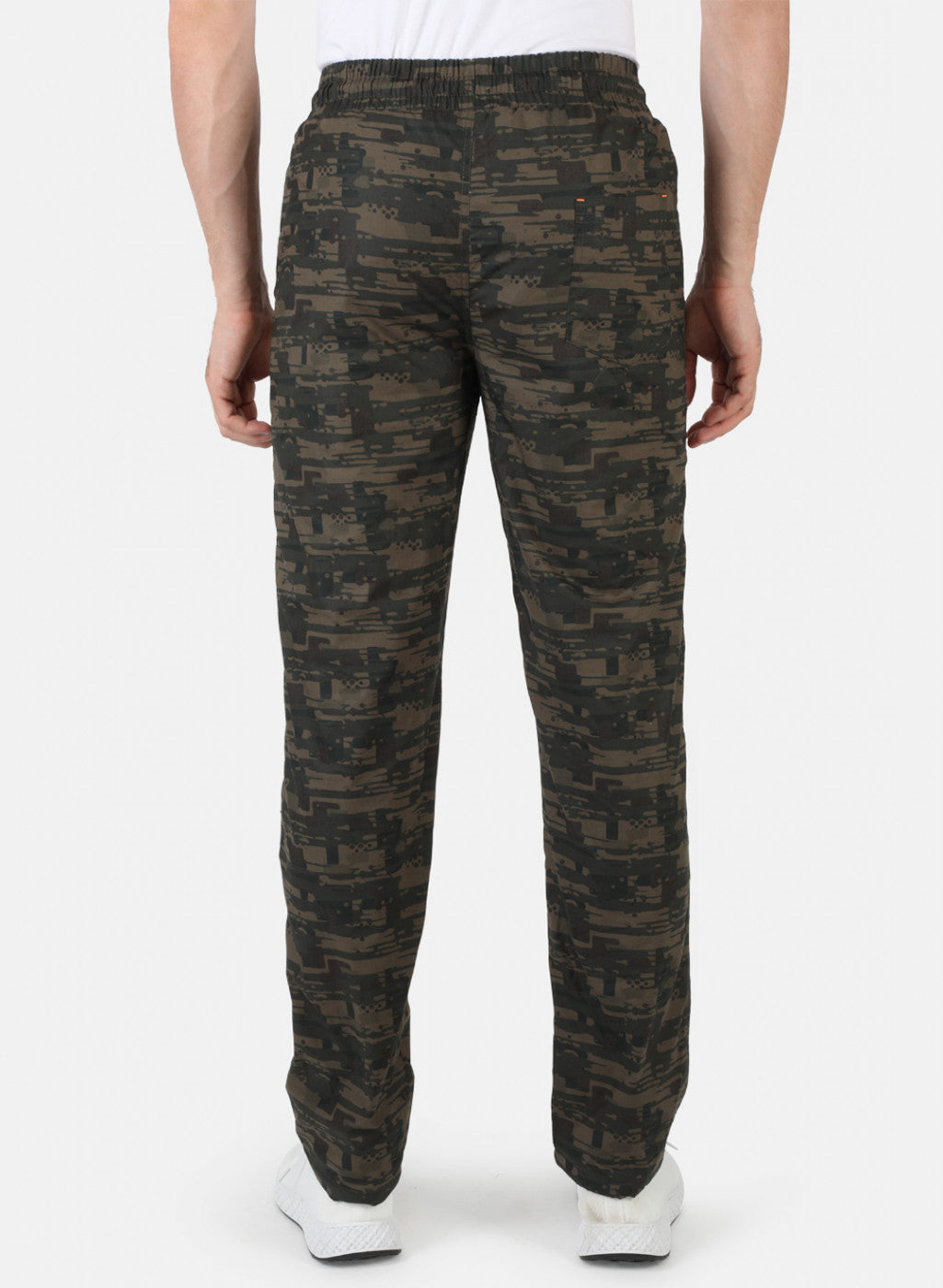 Men Olive Printed Winter Lower