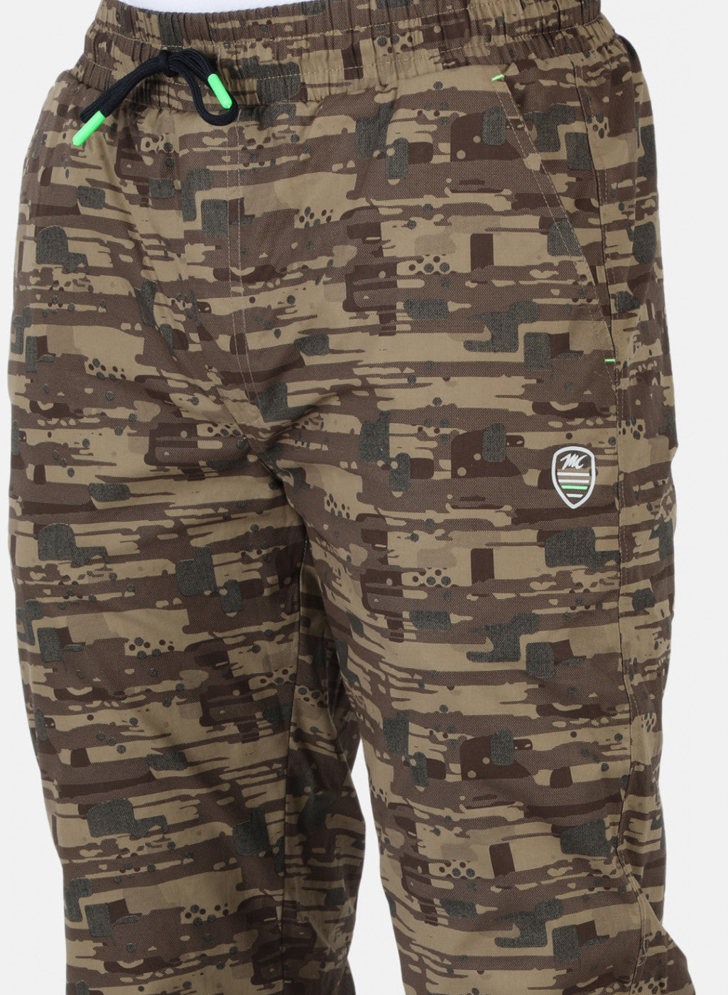 Men Khaki Printed Winter Lower