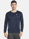 Men Navy Blue Printed Sweatshirt