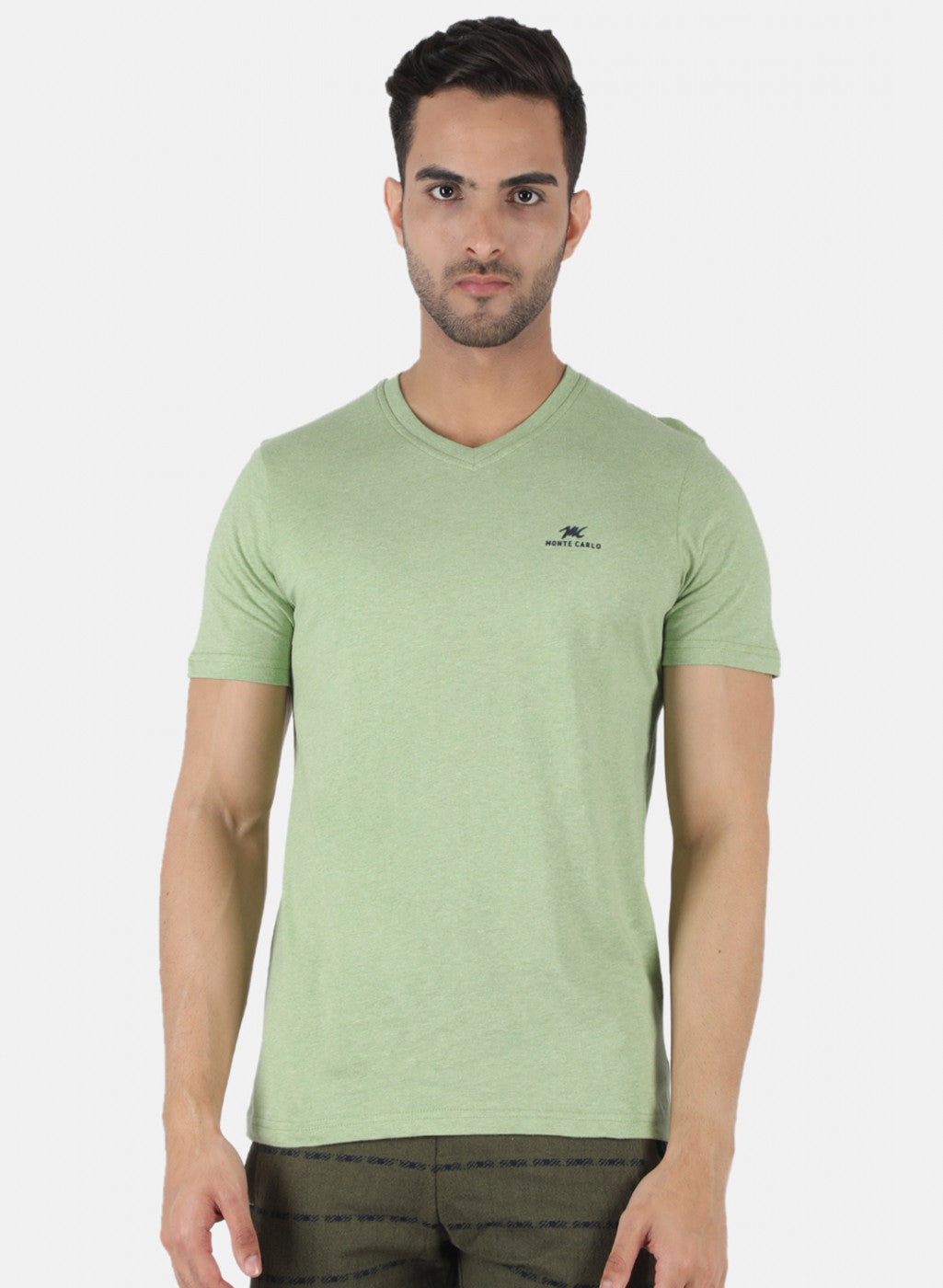 Men Grey Plain T-Shirt