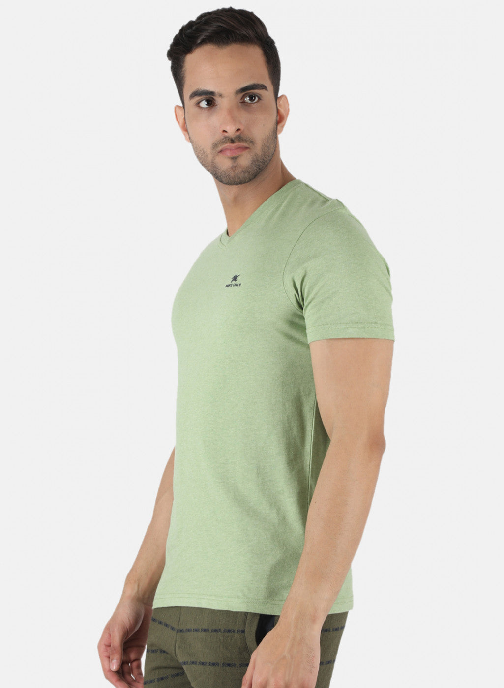 Men Grey Plain T-Shirt