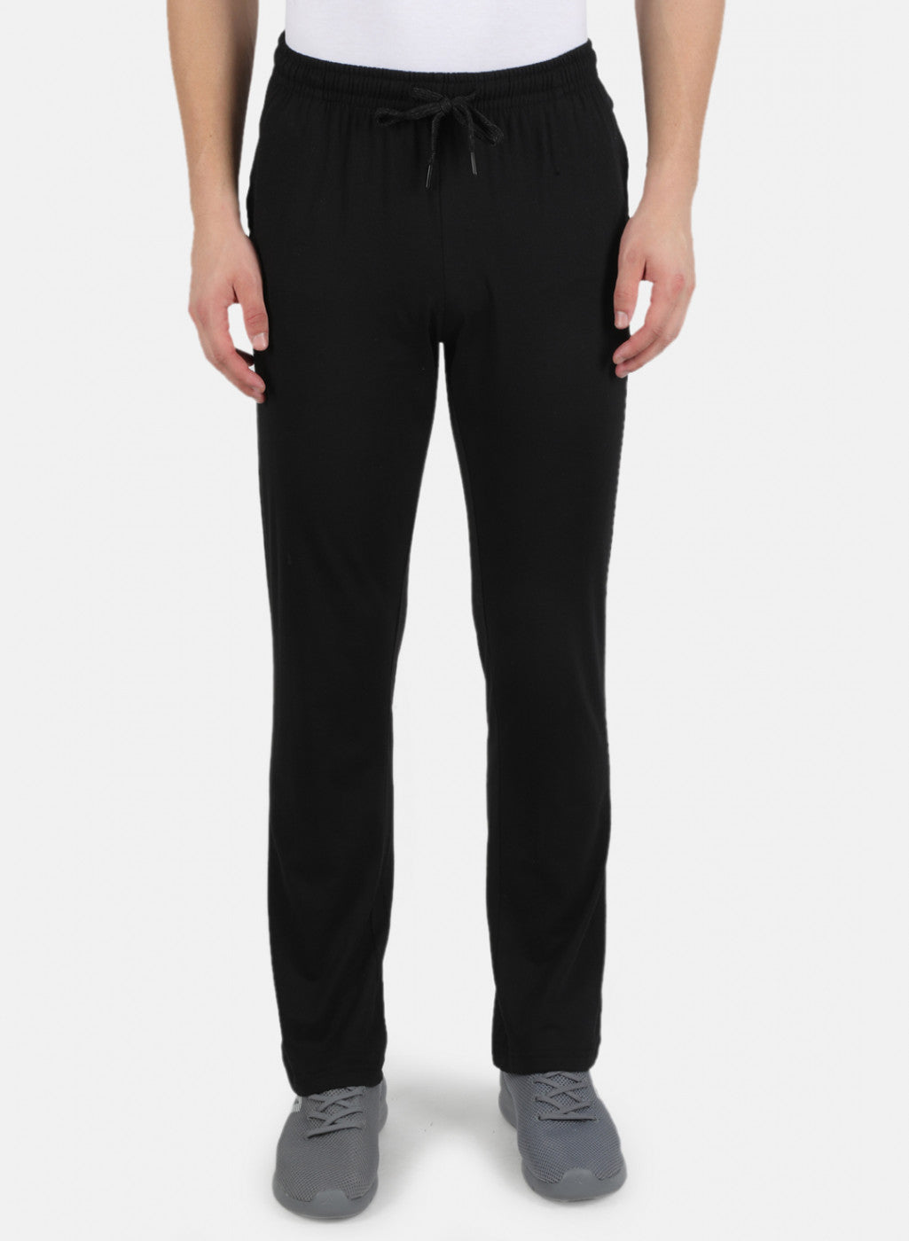 Men Black Plain Lower