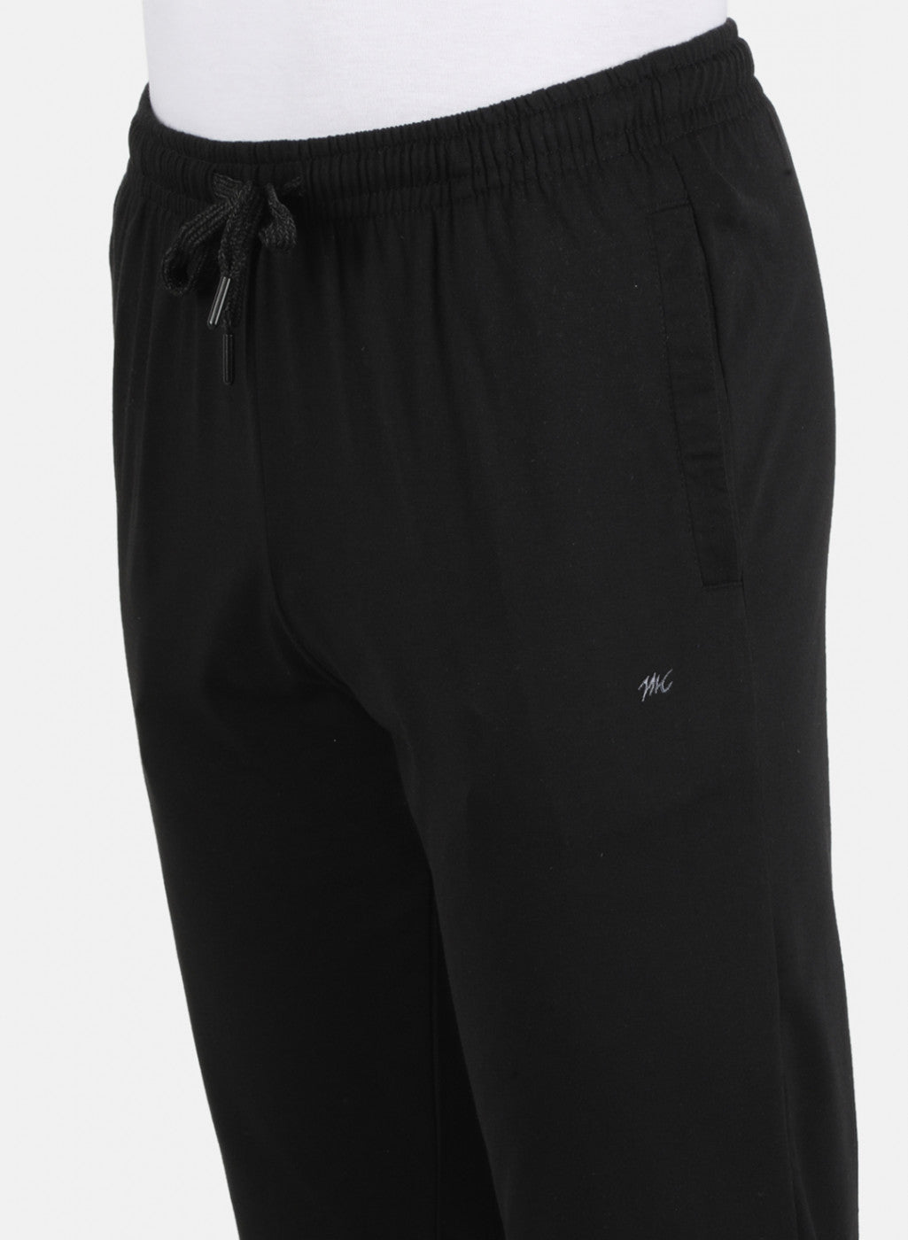 Men Black Plain Lower