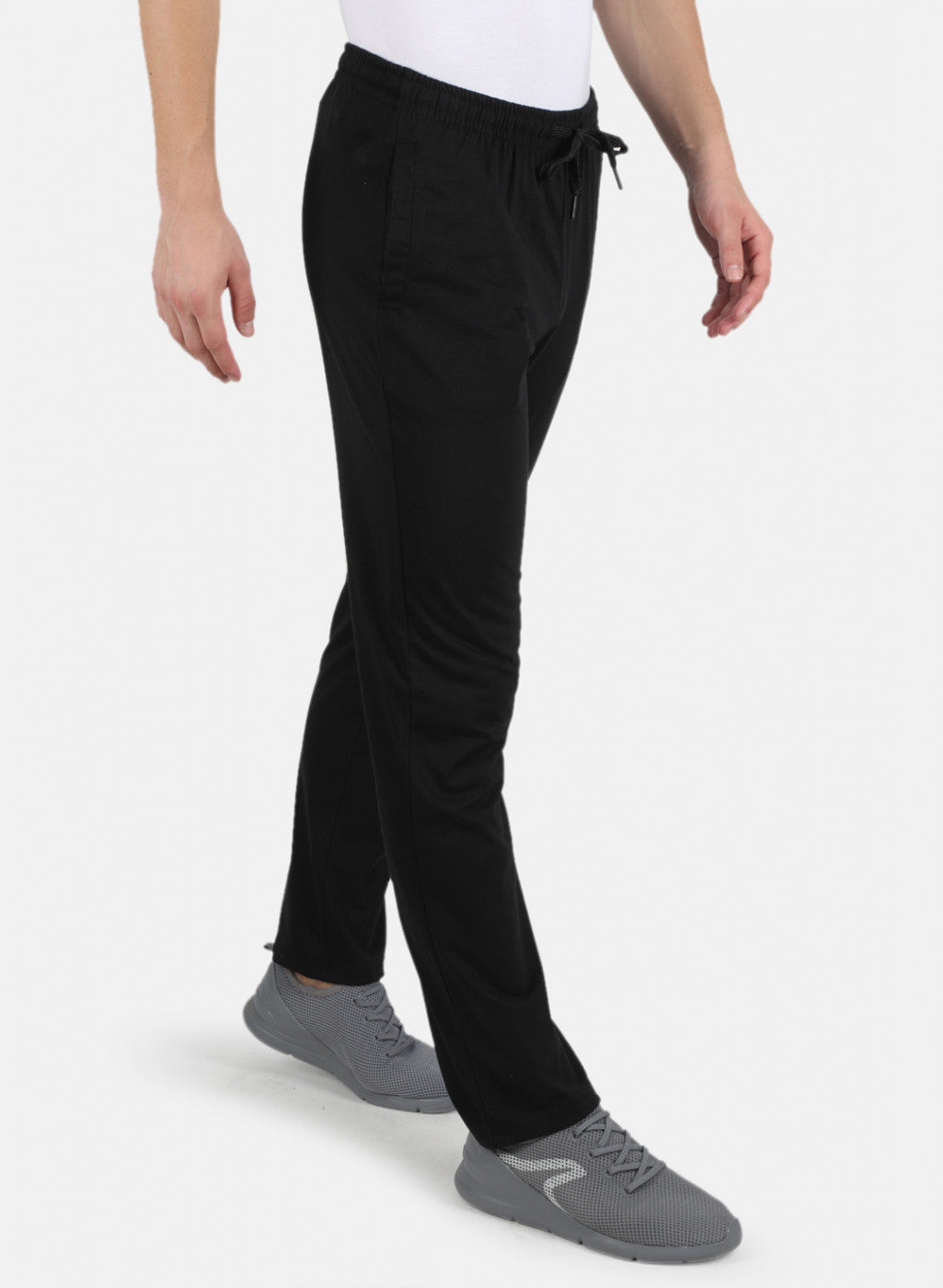 Men Black Plain Lower