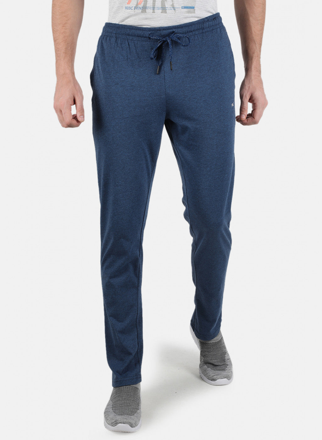 Men Blue Plain Lower