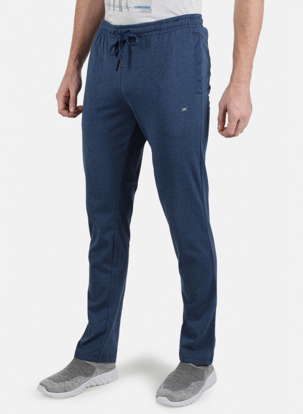 Men Blue Plain Lower