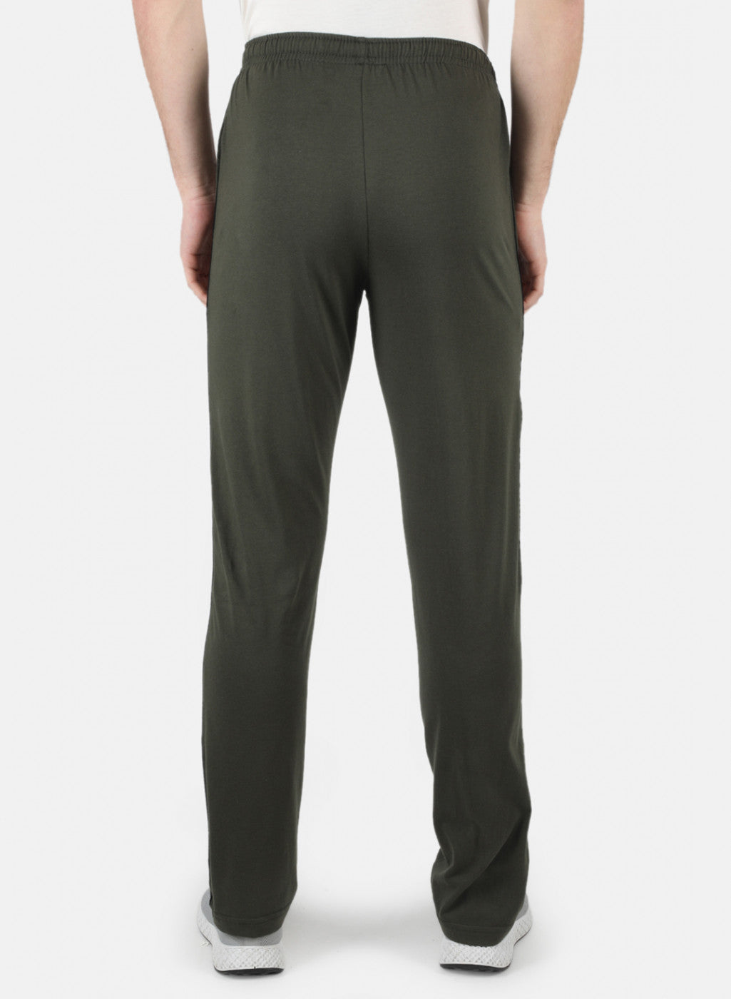 Men Olive Plain Lower