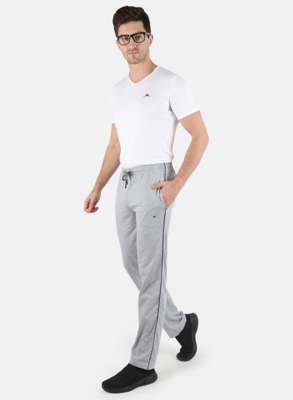 Men Grey Regular Fit Lower