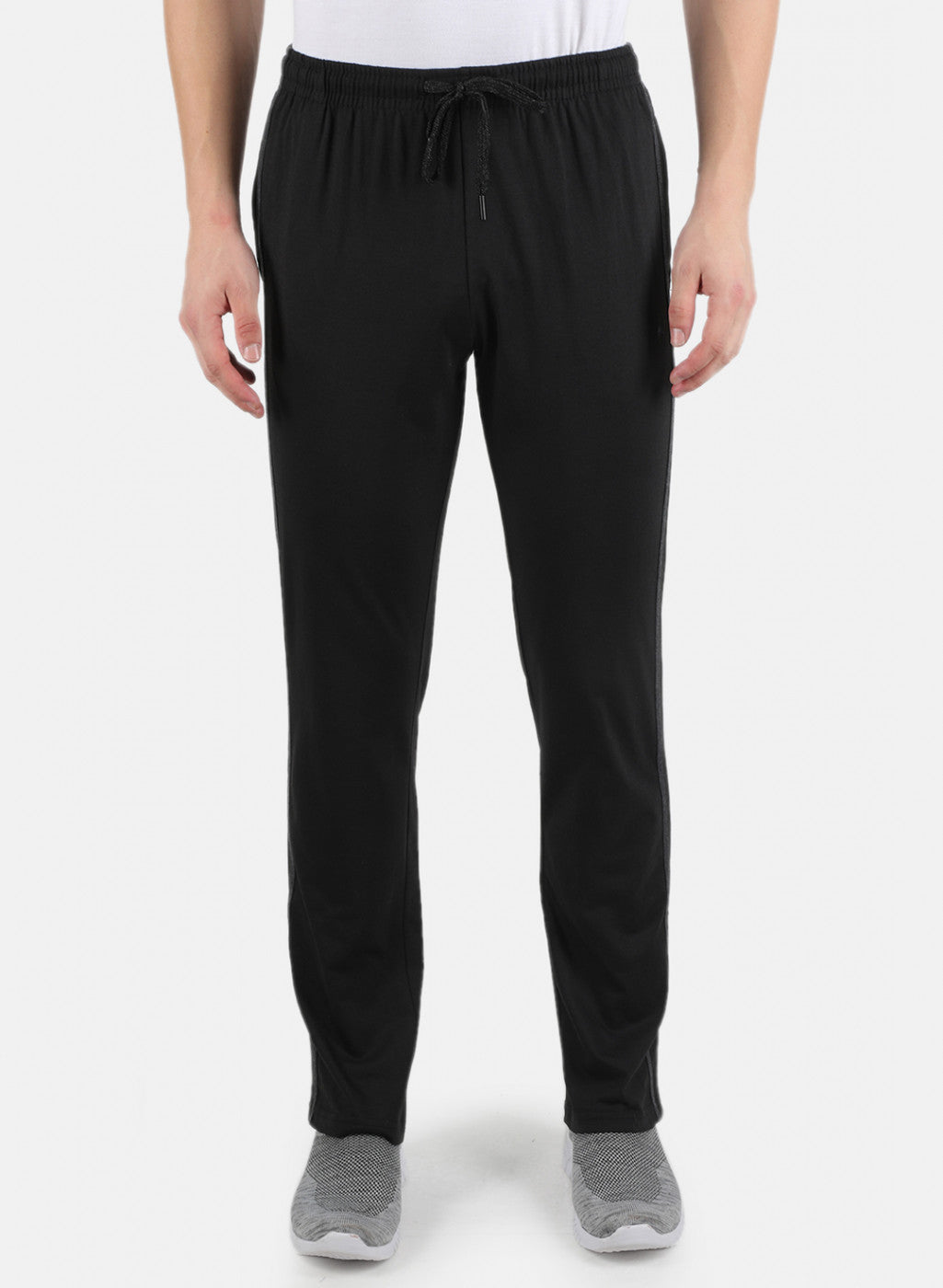 Men Black Plain Lower