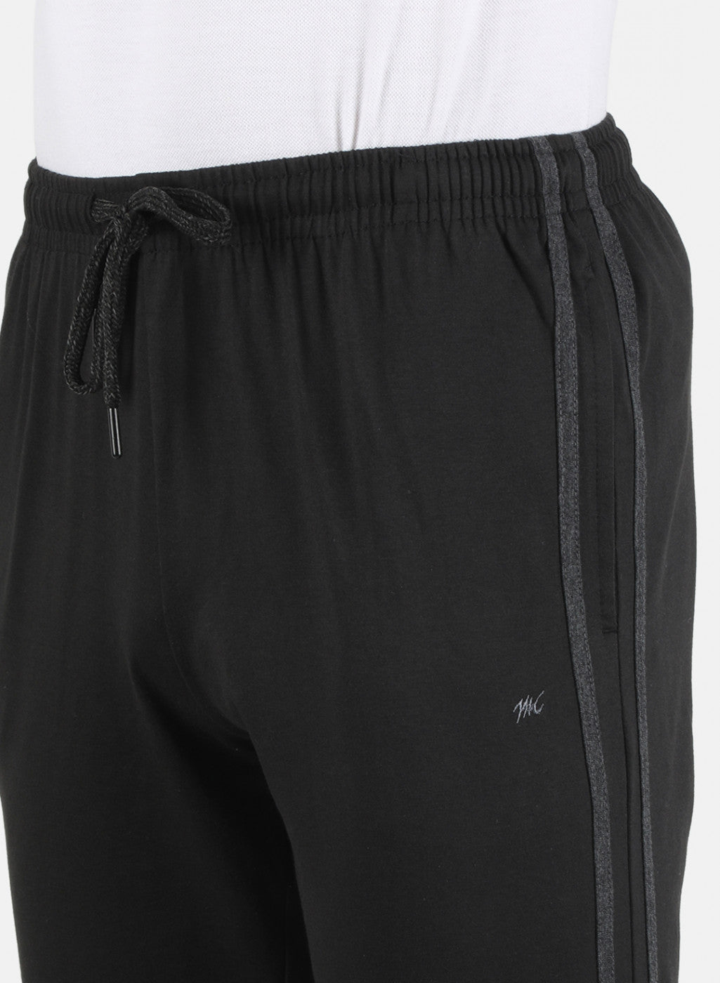 Men Black Plain Lower