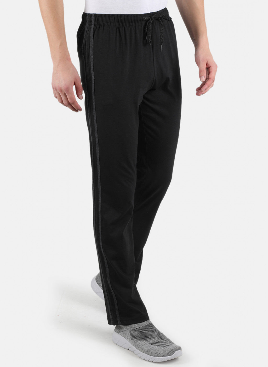 Men Black Plain Lower