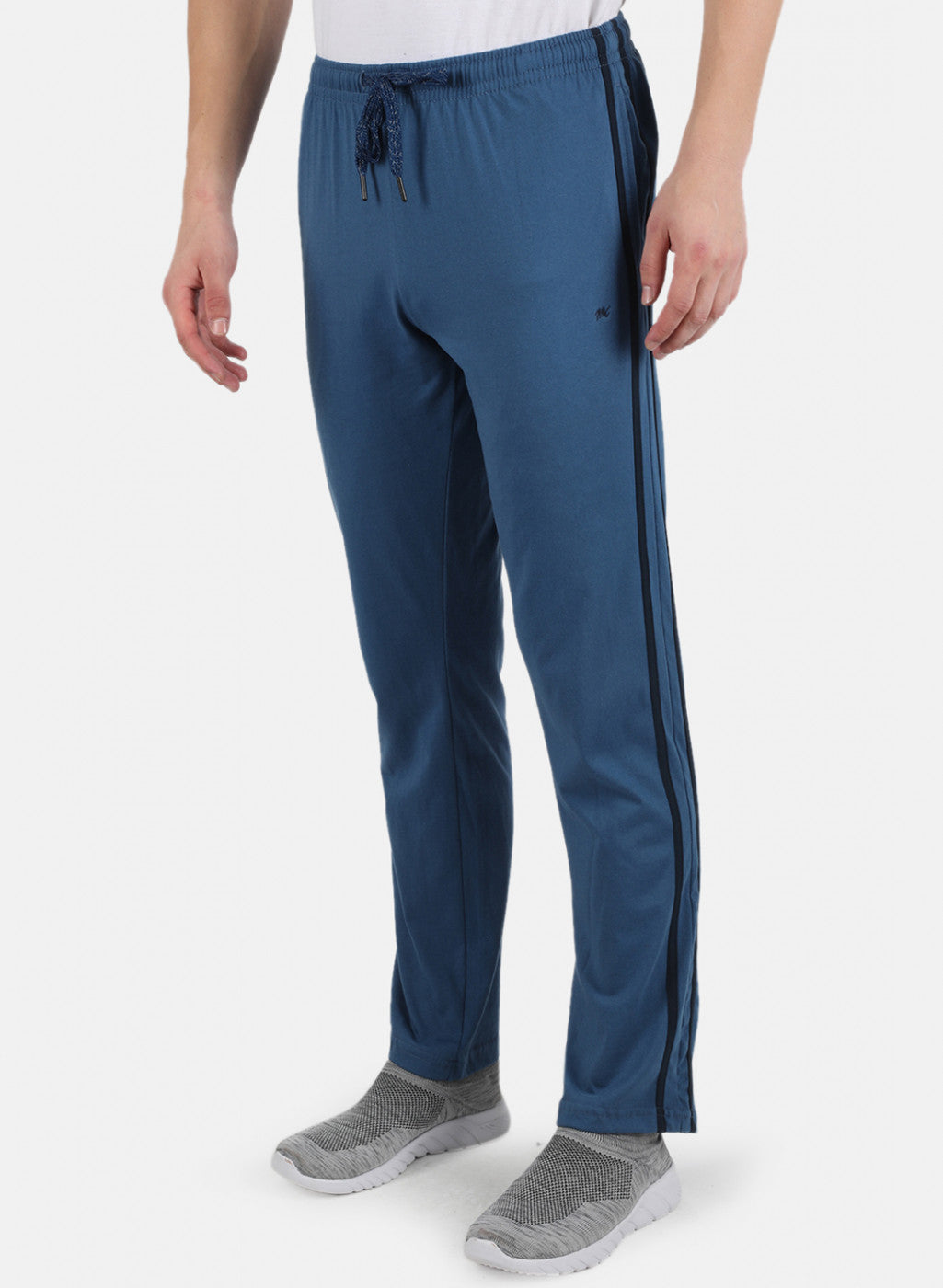 Men Blue Plain Lower