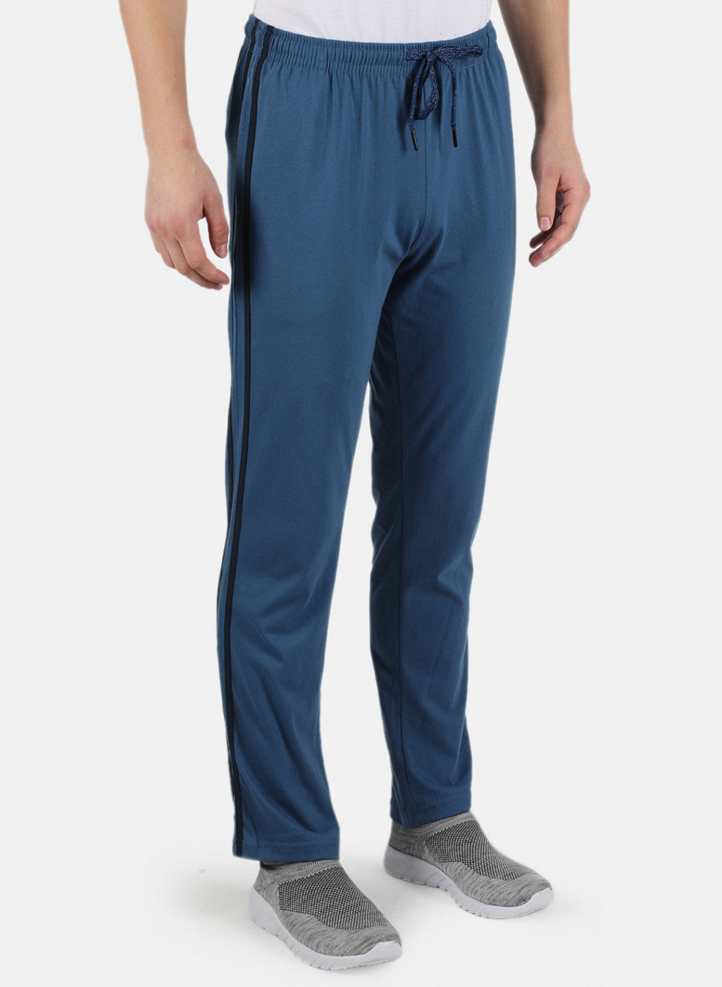 Men Blue Plain Lower