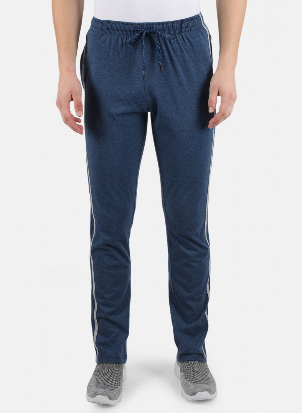 Men Blue Plain Lower