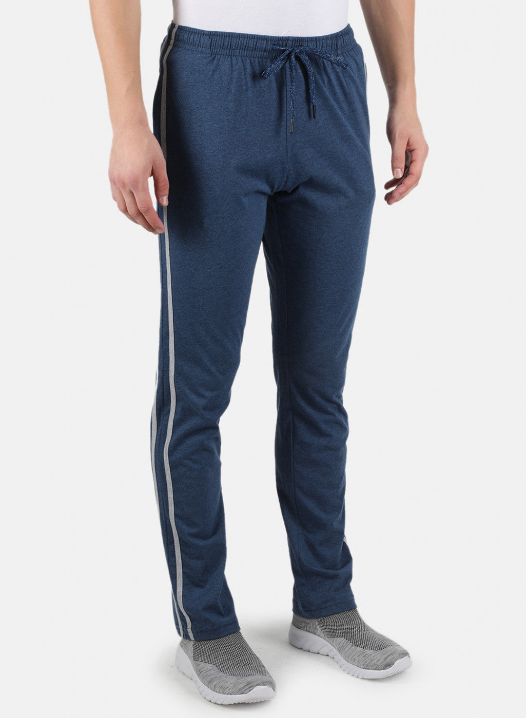 Men Blue Plain Lower