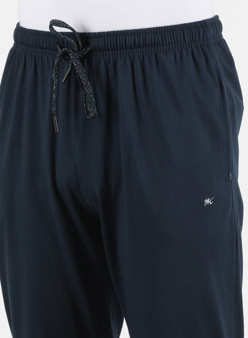 Men NAvy Blue Plain Capri