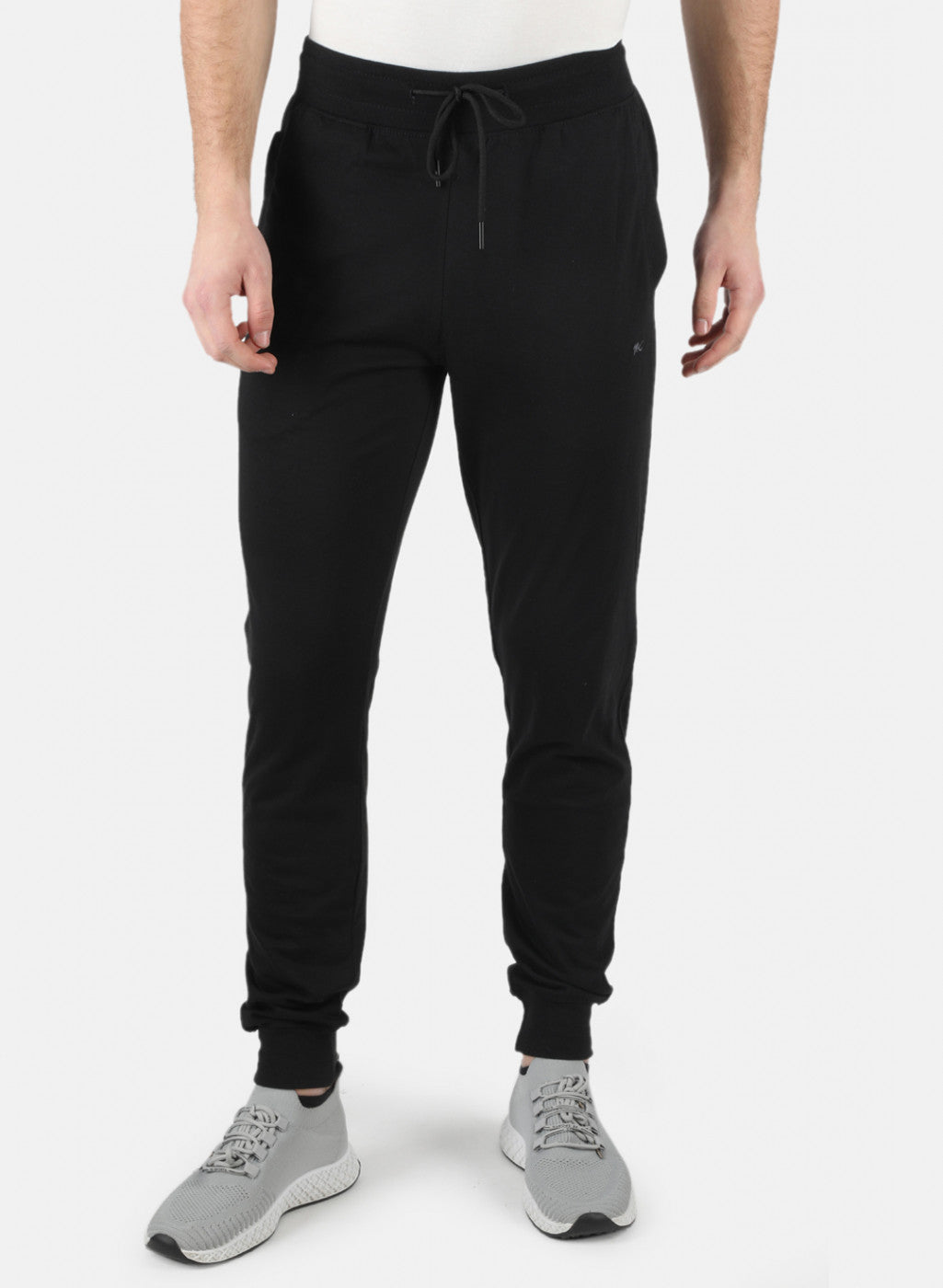 Men Black Plain Lower