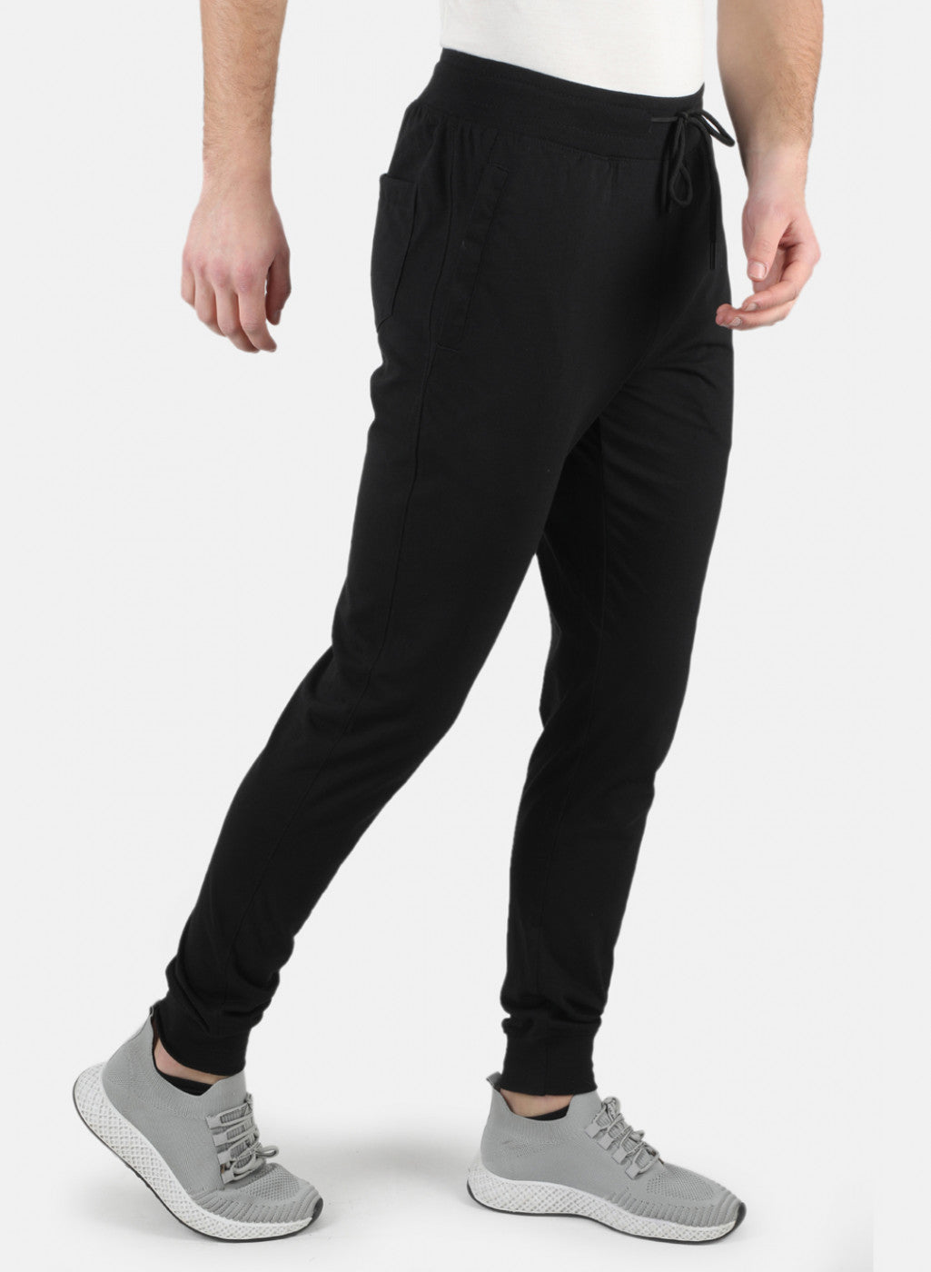 Men Black Plain Lower