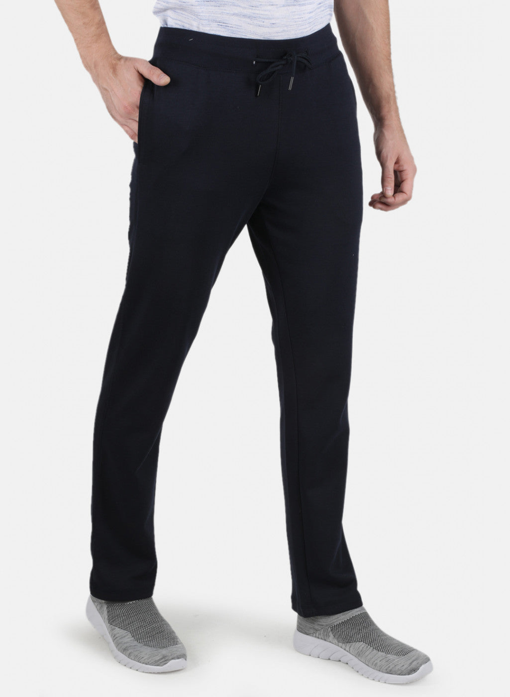 Men NAvy Blue Plain Lower