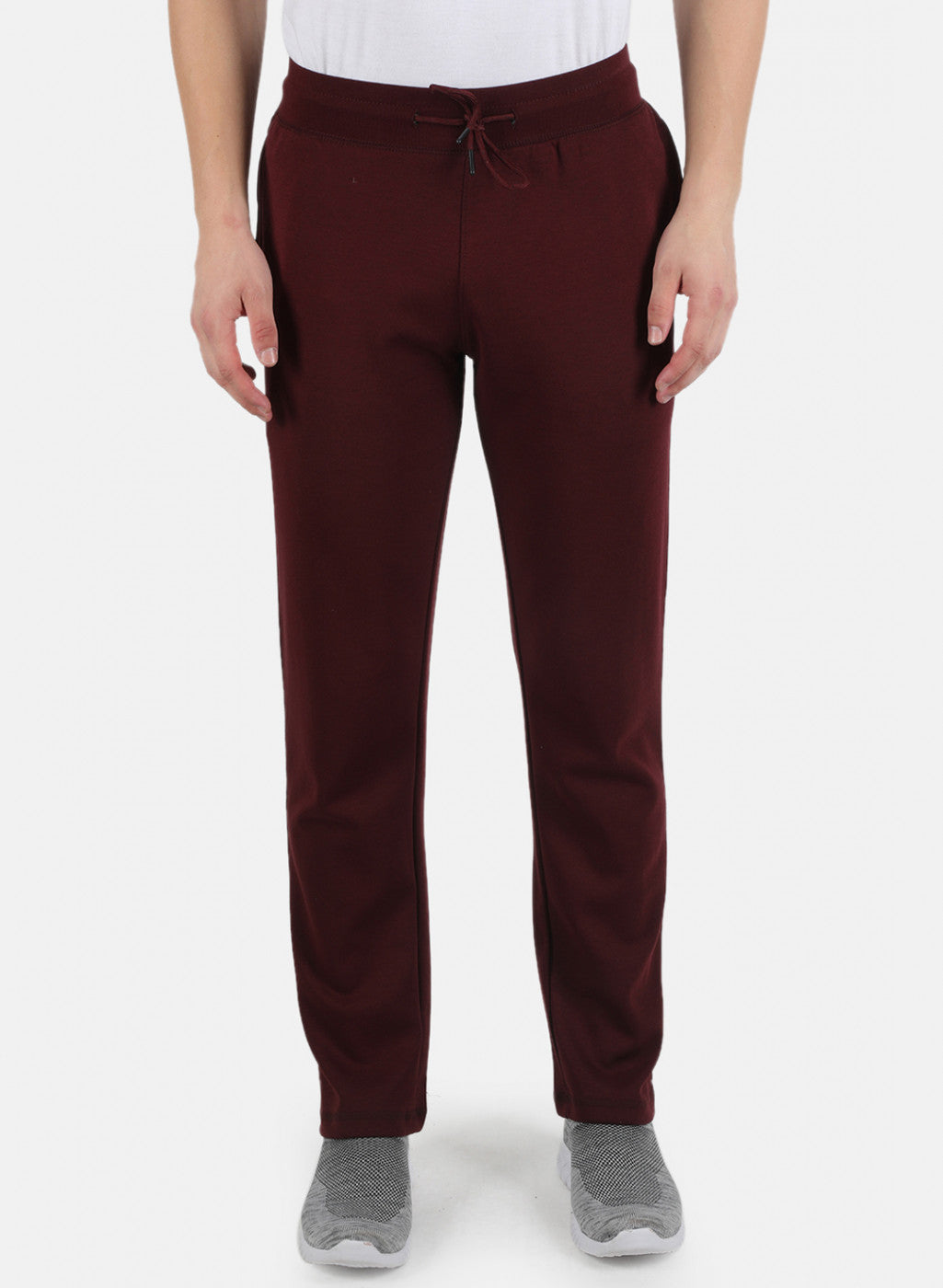 Men Maroon Plain Lower