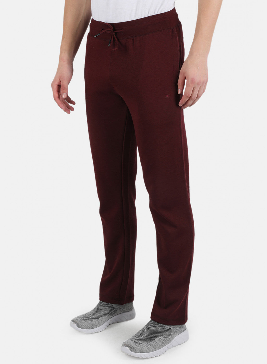 Men Maroon Plain Lower