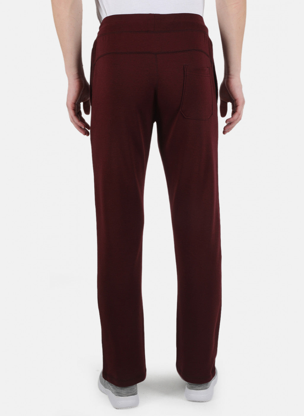 Men Maroon Plain Lower