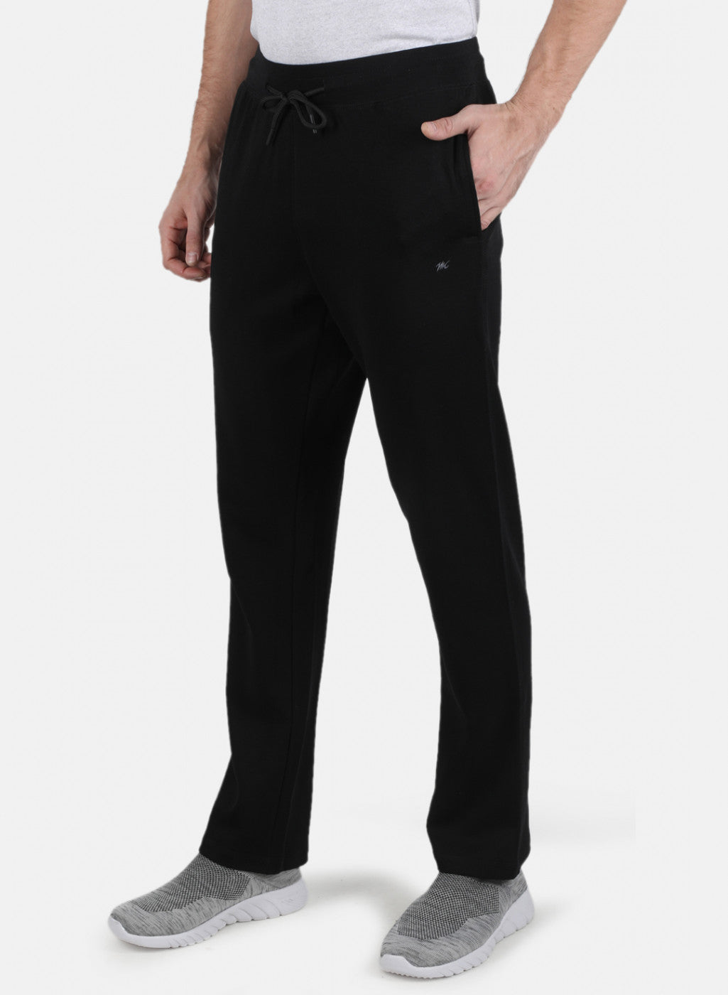 Men Black Plain Lower