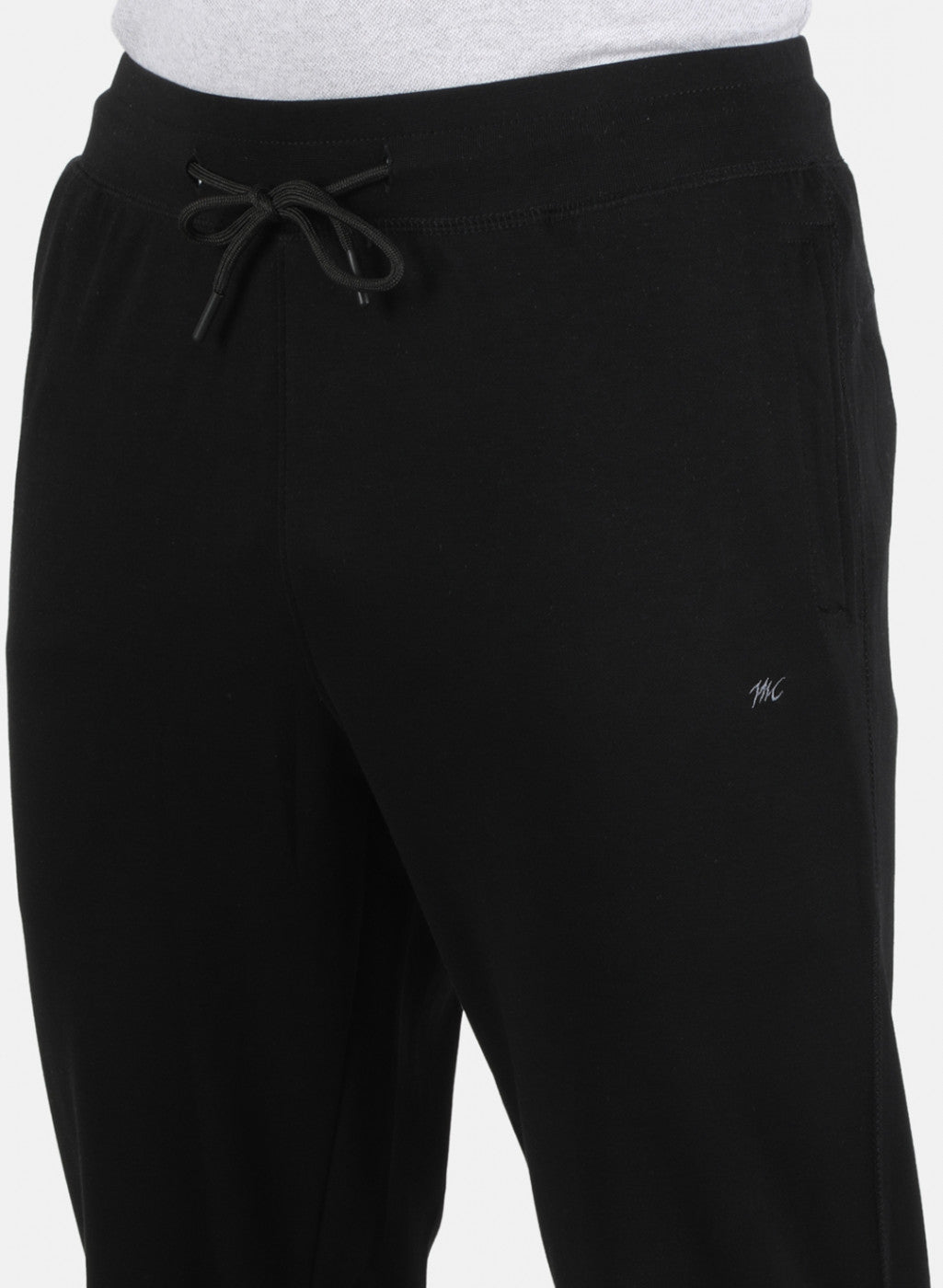 Men Black Plain Lower