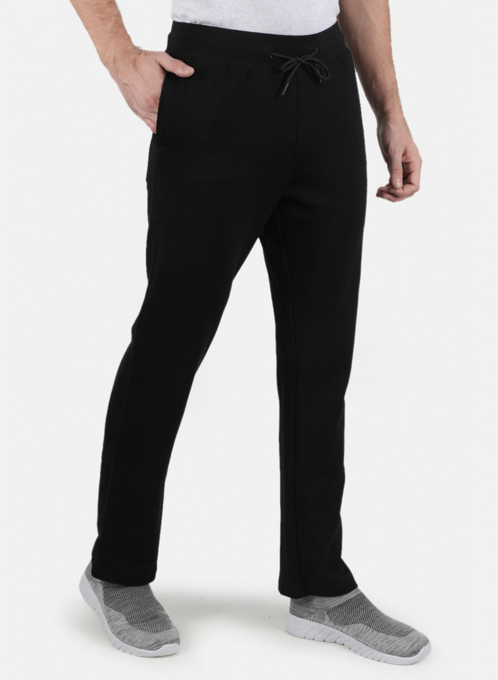 Men Black Plain Lower