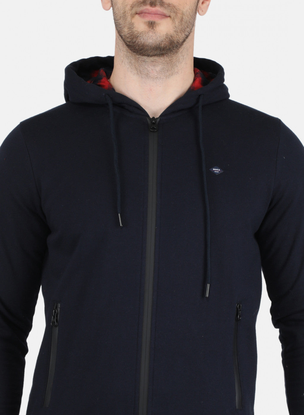 Men Blue Solid Sweatshirt