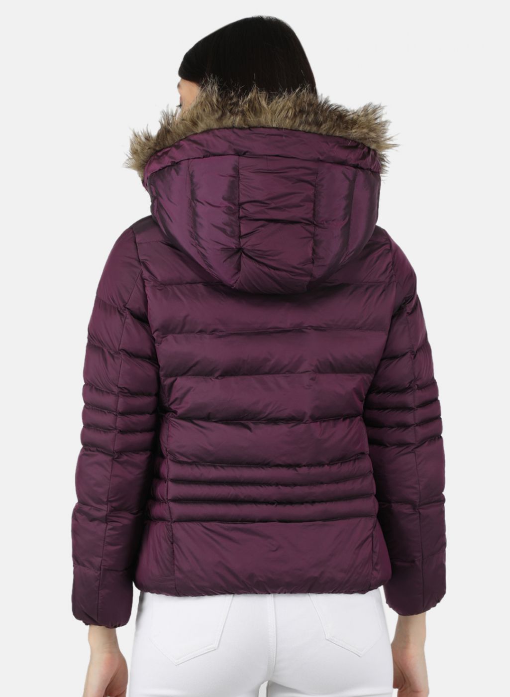 Women Purple Solid Jacket