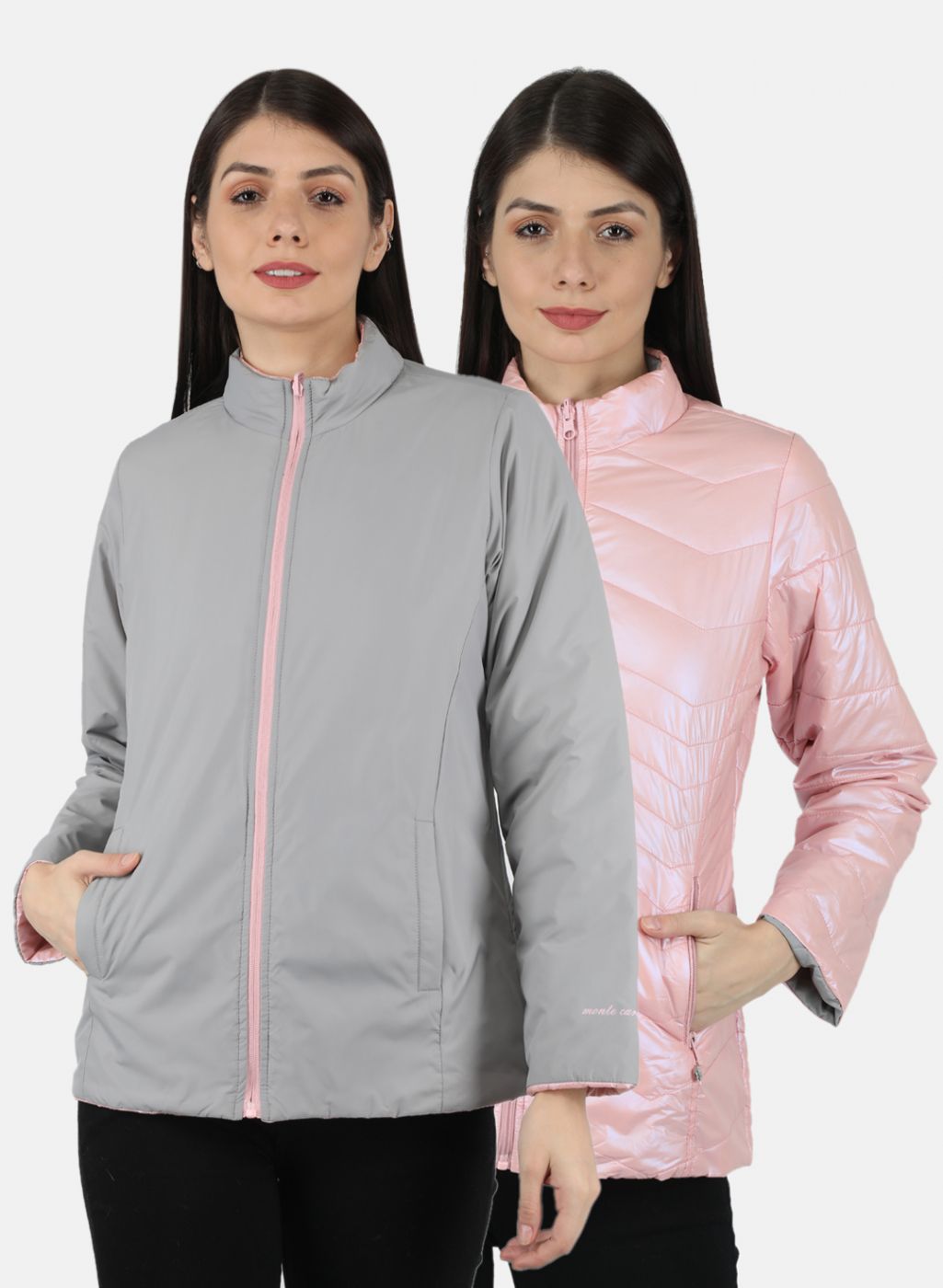 Women Pink Solid Jacket