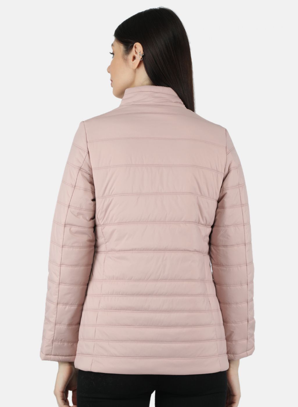 Women Pink Solid Jacket