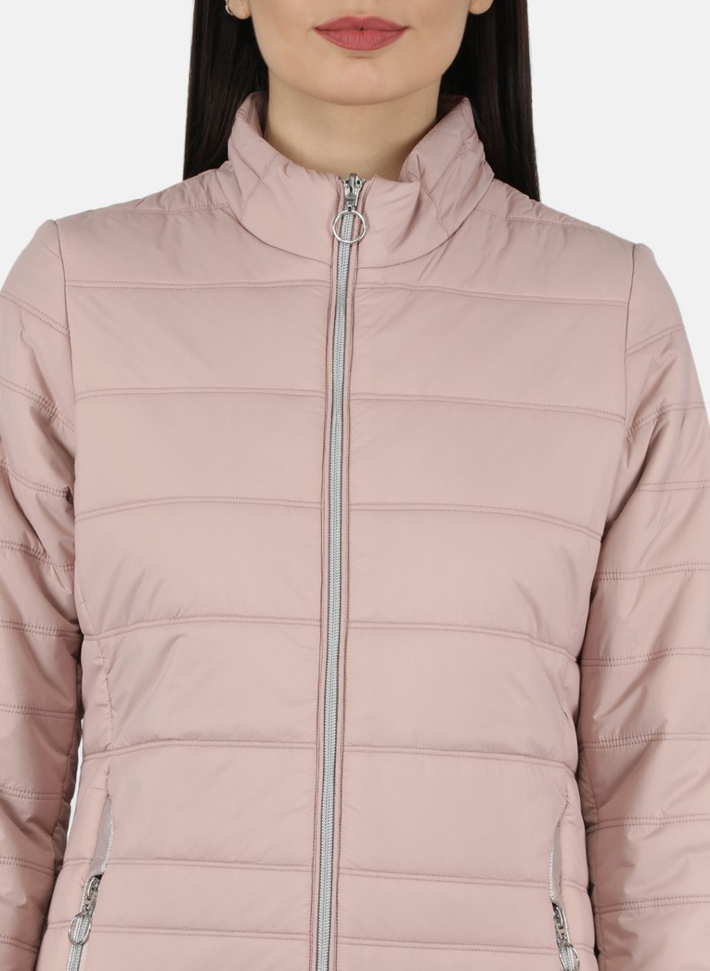 Women Pink Solid Jacket