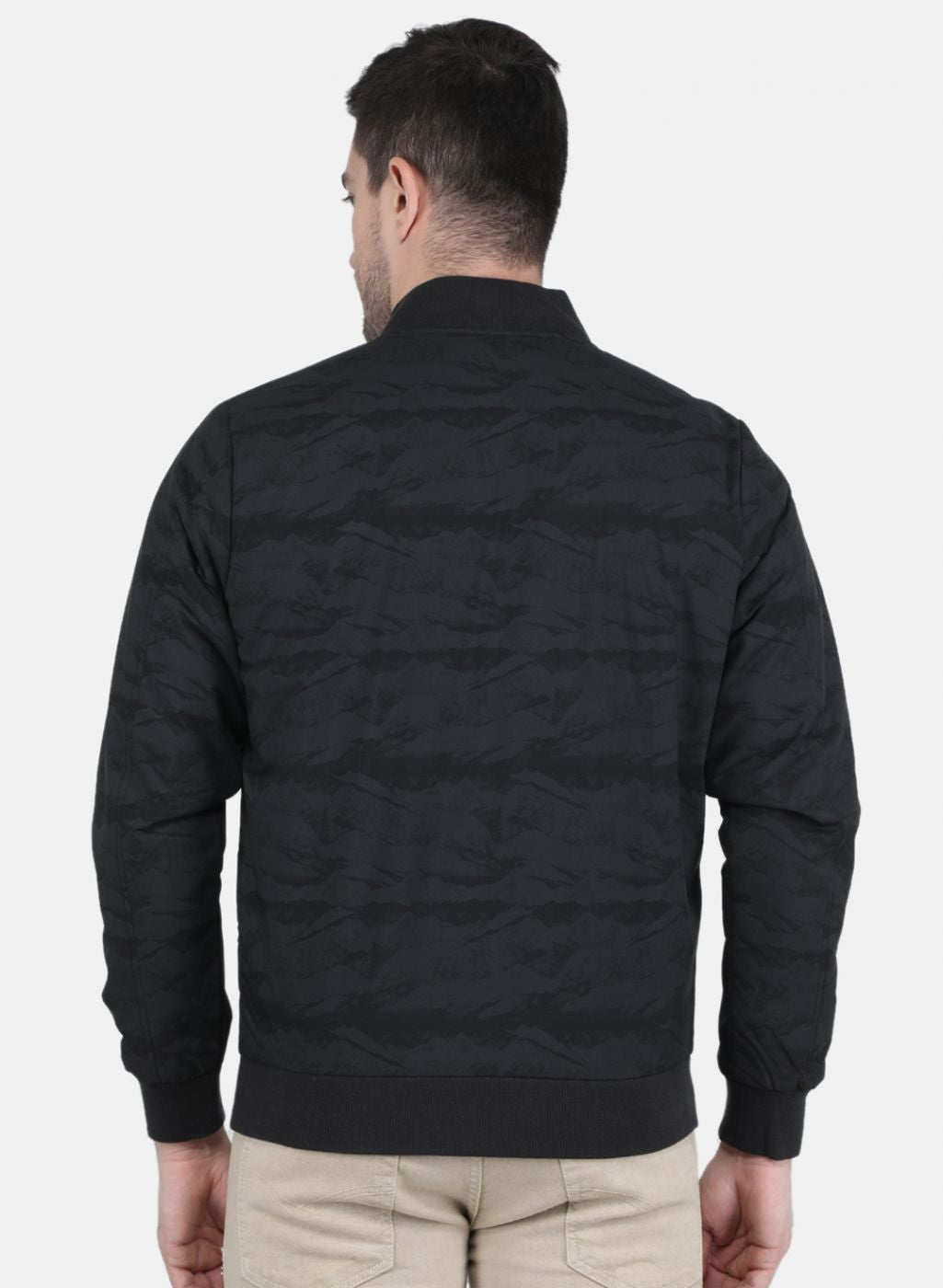 Men Black Solid Jacket