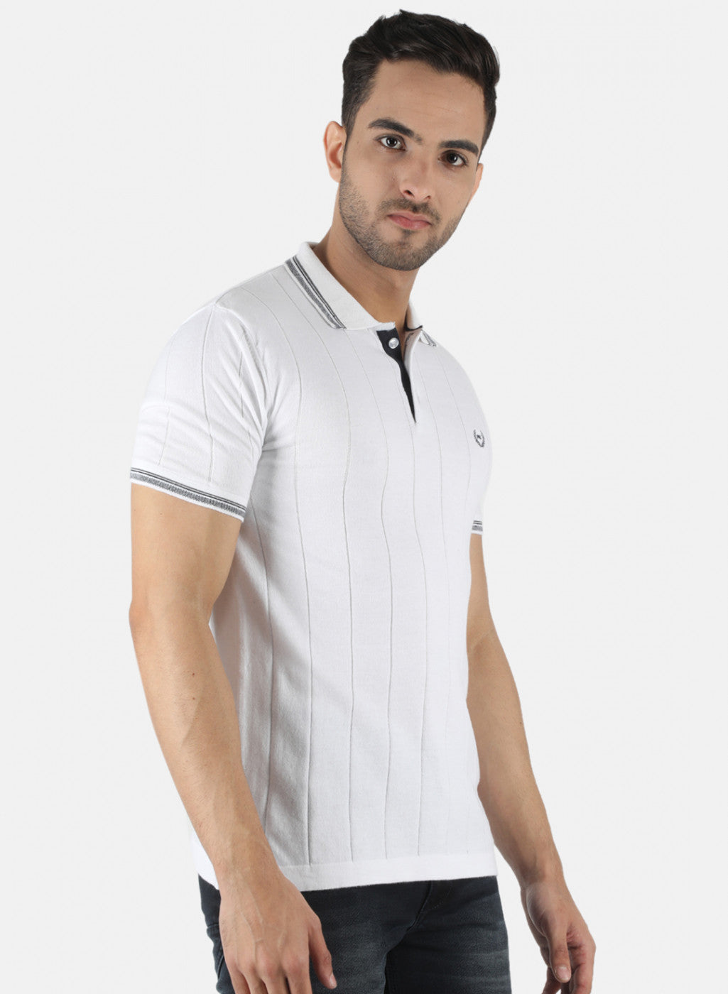 Men White Printed T-Shirt