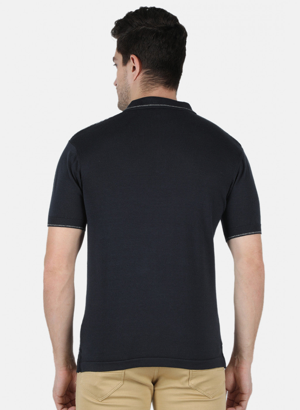 Men NAvy Blue Printed T-Shirt