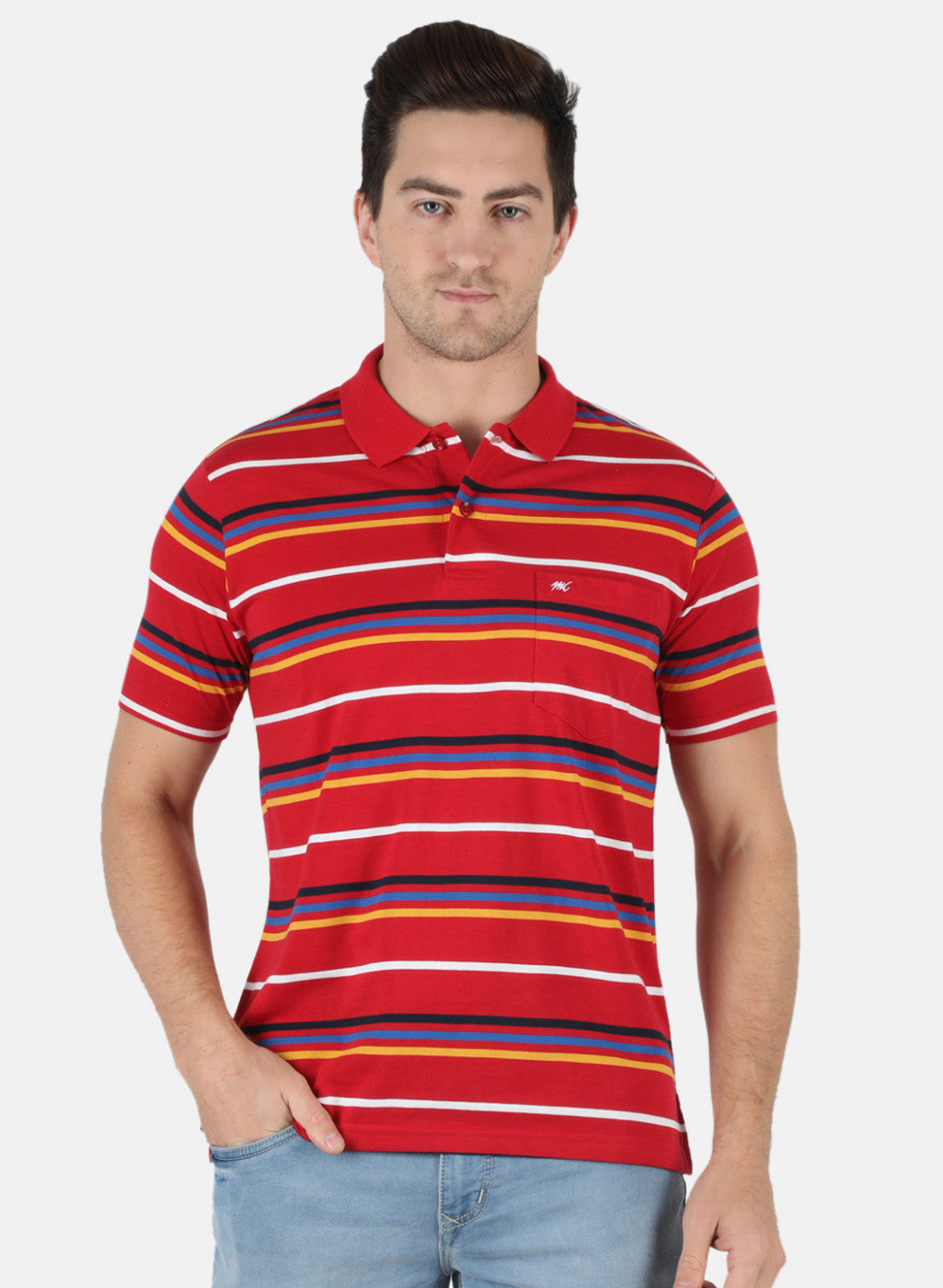 Men Red Stripe T-Shirt