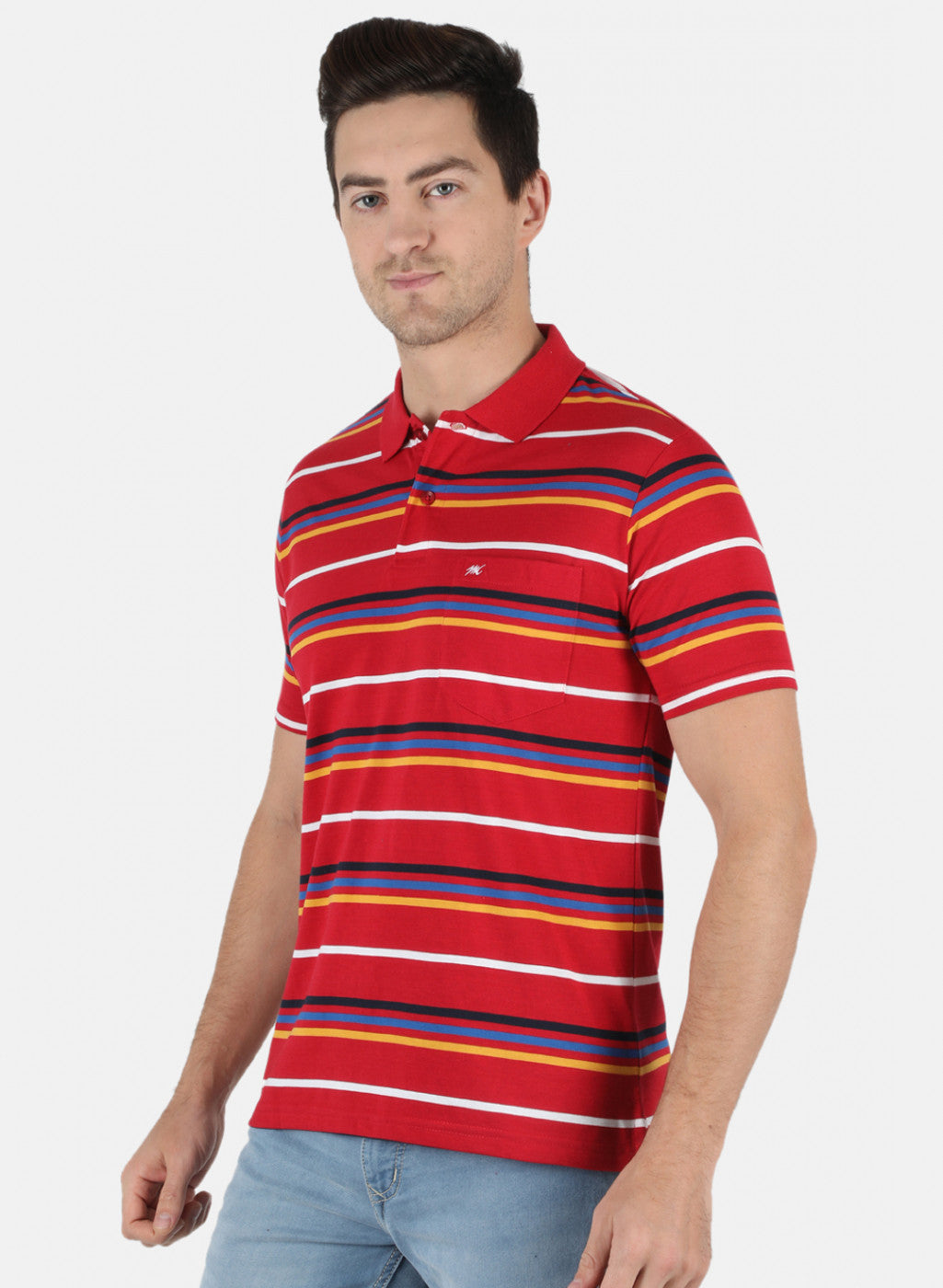 Men Red Stripe T-Shirt