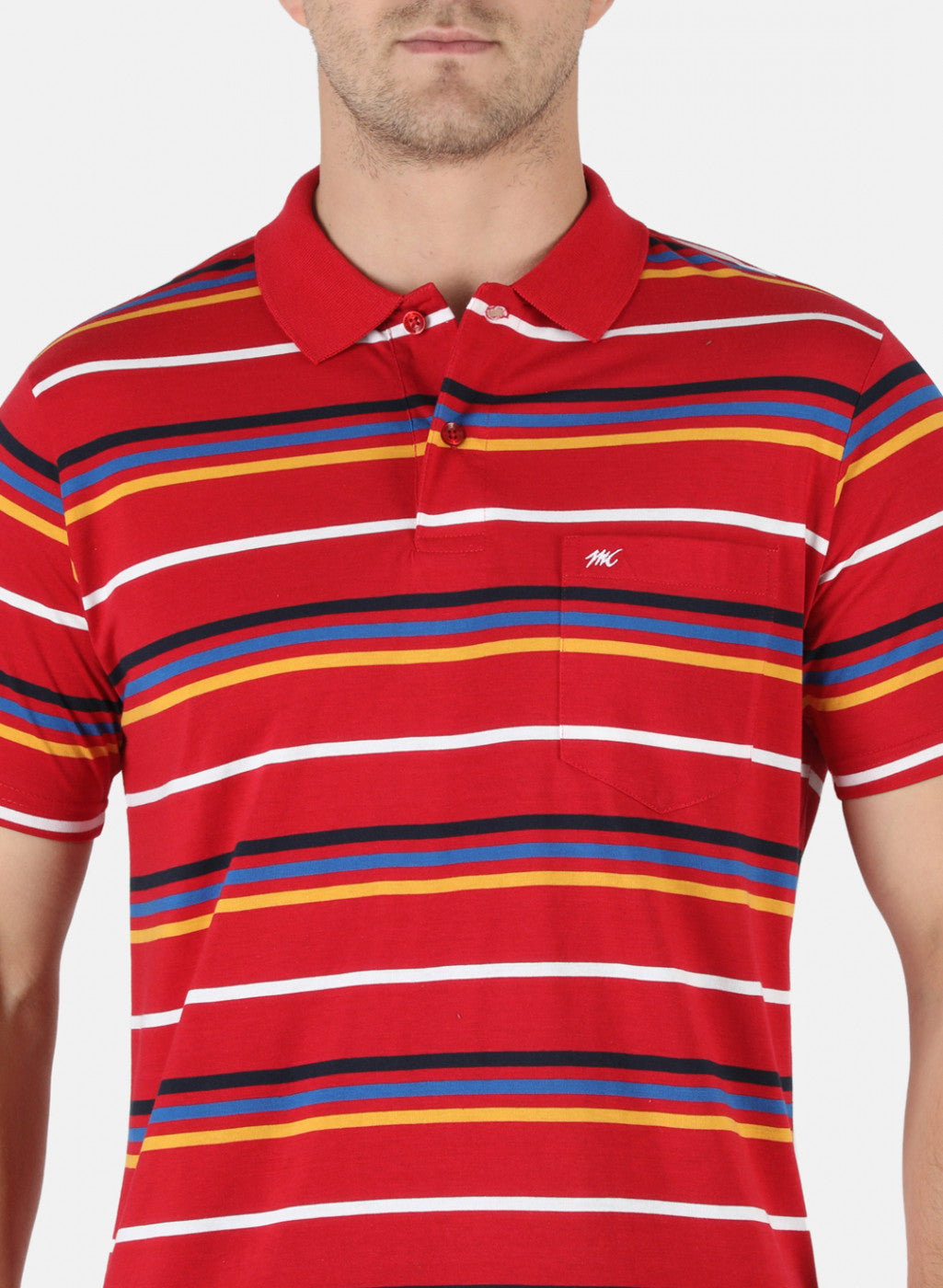 Men Red Stripe T-Shirt