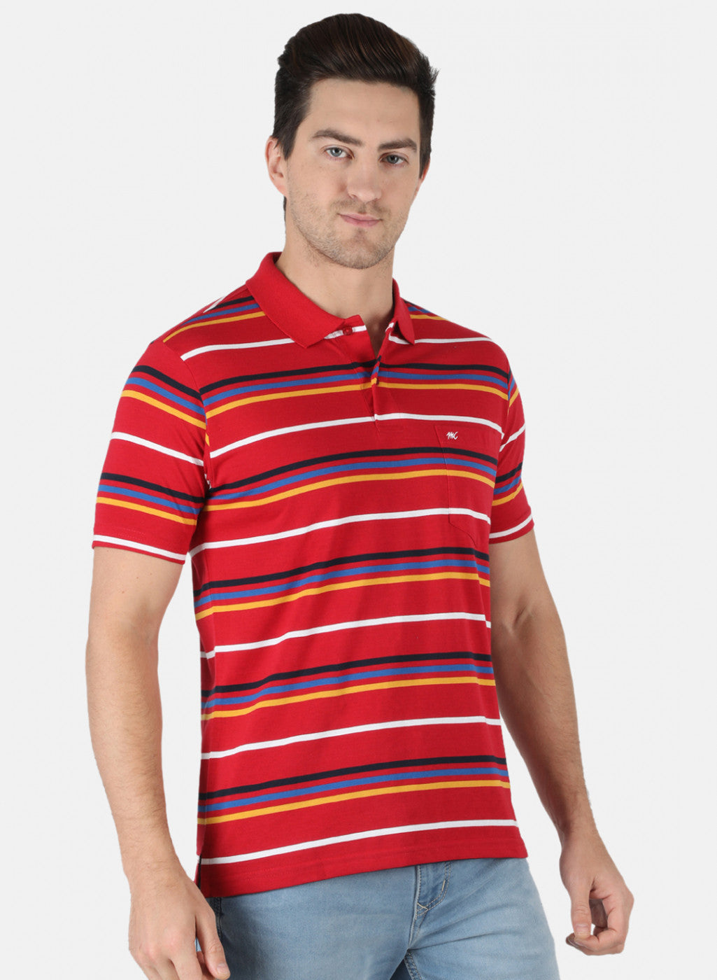 Men Red Stripe T-Shirt