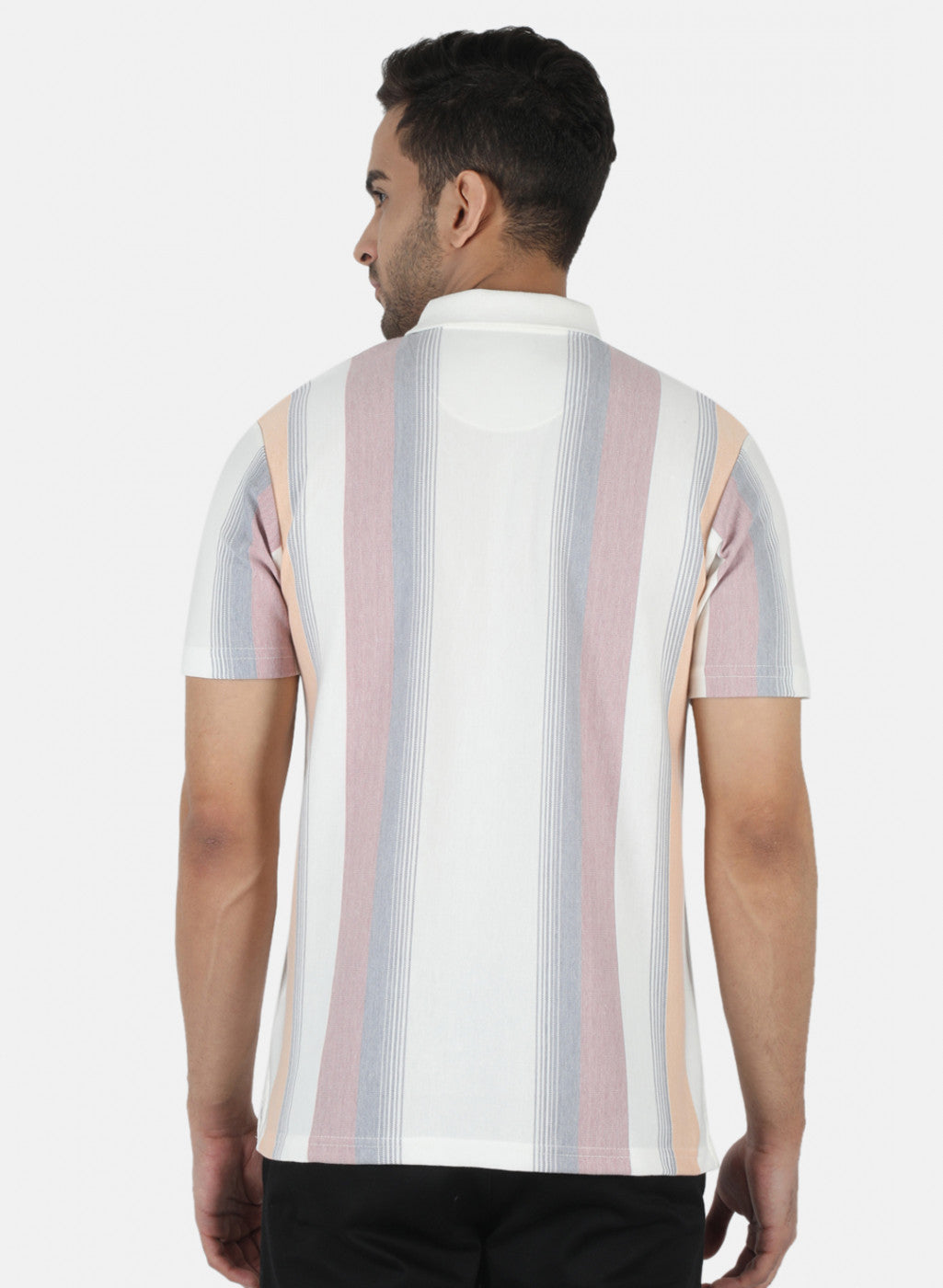 Men Maroon Stripe T-Shirt