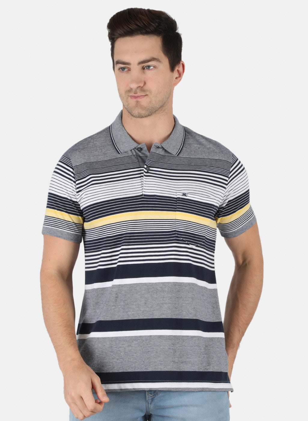 Men Multicolor Stripe T-Shirt