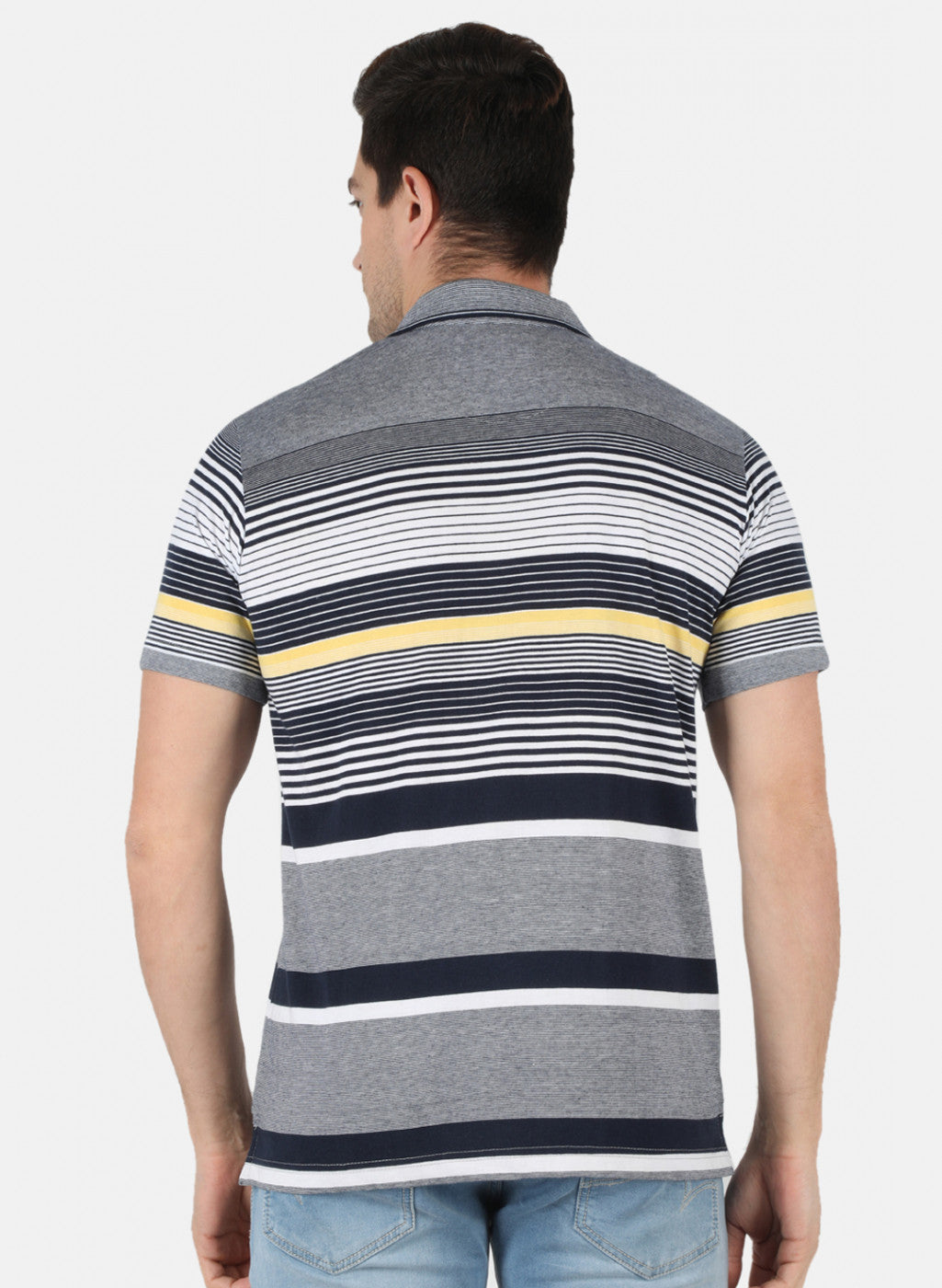 Men Multicolor Stripe T-Shirt